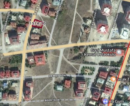 BATTALGAZİ MAH BARBAROS CADDESİNDE 465 M² ARSA